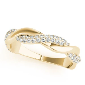 Cosetta Lab-Created Yellow Gold Pave set  Diamond for Women Wedding Ring