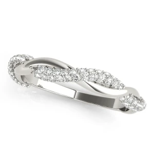 Cenobia Lab-Created White Gold Pave set  Diamond for Women Wedding Ring