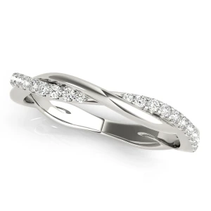 Croia Natural White Gold Diamond for Women Wedding Ring