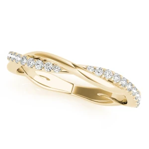 Croia Natural Yellow Gold Diamond for Women Wedding Ring