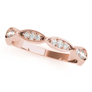 Cailey Lab Grown Rose Gold Prong Three Quarter Eternity Diamond Ring