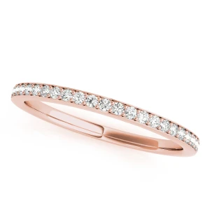 Corrine Lab Grown Rose Gold Prong Three Quarter Eternity Diamond Ring