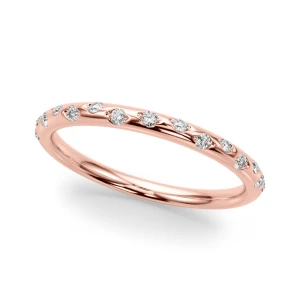 Khaliah Lab Grown Rose Gold Prong Three Quarter Eternity Diamond Ring