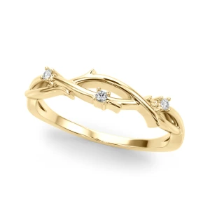 Calisha Lab-Created Yellow Gold Diamond for Women Wedding Ring