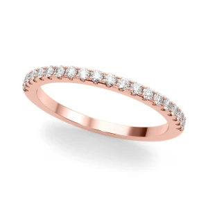Jehlani Lab Grown Rose Gold Prong Three Quarter Eternity Diamond Ring