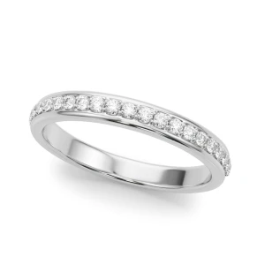 Jazara Lab-Created Prong Three Quarter Eternity Diamond Ring