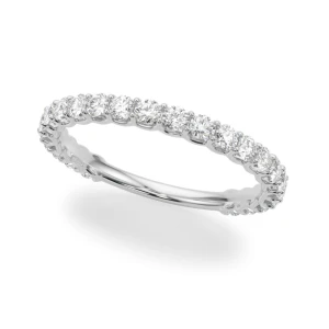 Jasleen Natural Prong Three Quarter Eternity Diamond Ring