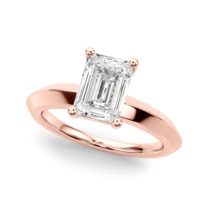 Oneida Natural Rose Gold 4 Prong Solitaire Diamond Ring