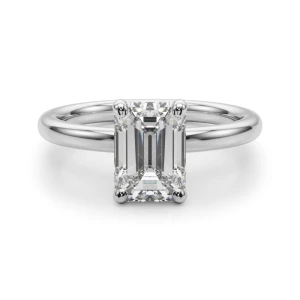 Odierne Lab-Created 4 Prong Classic Solitaire Engagement Diamond Ring