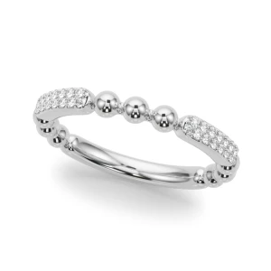 Alaiia Lab-Created White Gold Pave-Set  Diamond Ring
