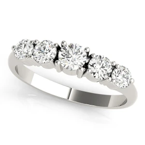 Tinsley 0.75 Carat Lab-Created Round cut Prong 5 Stone Diamond Ring