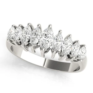 Lab-Created Diamond White Gold Prong-Set 