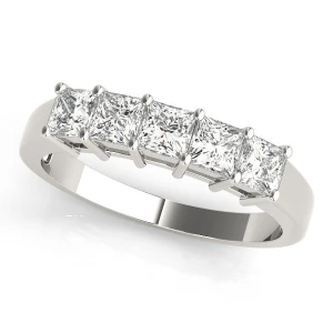 Shalia Lab-Created White Gold Prong-Set  Diamond Ring