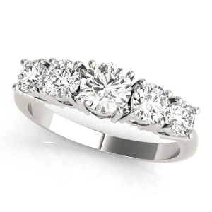 Ayra Lab-Created Prong 5 Stone Diamond Ring