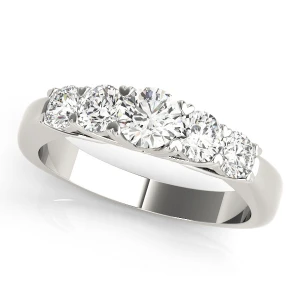 Arlett Lab-Created Prong 5 Stone Diamond Ring