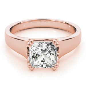 Jesslyn Lab-Created Diamond Rose Gold Classic Solitaire Engagement Ring