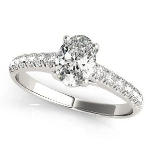 Lyrica Natural Halo Diamond Engagement Ring