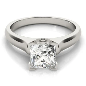 Dianna Lab-Created Diamond Princess cut 4 Prong  Classic Solitaire Engagement Ring