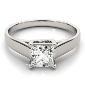 Darya Lab-Created Platinum 4 Prong Solitaire Diamond Ring