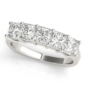 Sherly Lab-Created White Gold Prong-Set  Diamond Ring