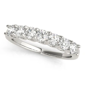 Siya Lab-Created White Gold Prong 7 Stone Diamond Ring
