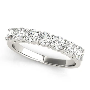 Rylan Lab-Created White Gold Prong 7 Stone Diamond Ring