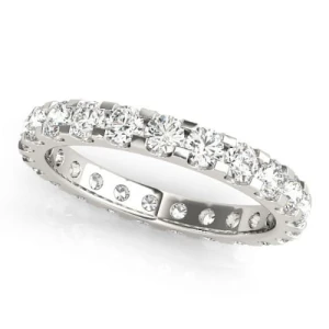 Elli Lab-Created White Gold Shared Prong  Diamond Ring