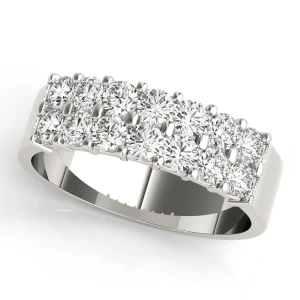 Lyndy Lab-Created Silver Pave-Set  Diamond Ring