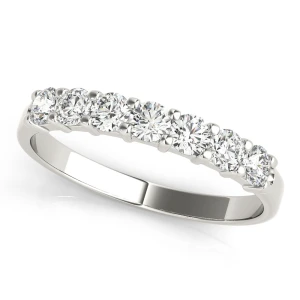 Casey Lab-Created White Gold Prong 7 Stone Diamond Ring