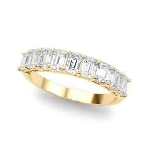 Antonia Lab-Created Yellow Gold Prong Half Eternity Diamond Ring