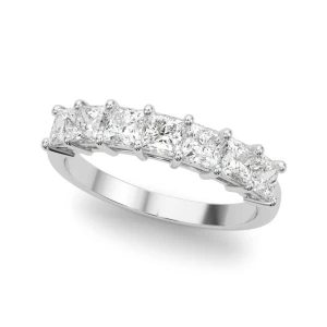 Viola Lab-Created Platinum Prong 7 Stone Diamond Ring
