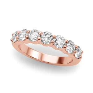 Rosalee Lab-Created Rose Gold Prong 7 Stone Diamond Ring