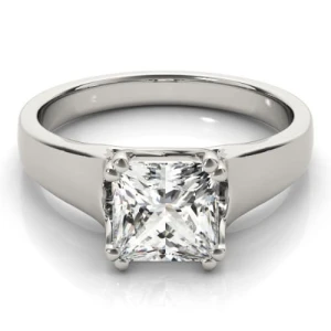 Dortha Lab-Created Diamond Princess cut Double Prong  Classic Solitaire Engagement Ring