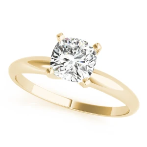 Davine Lab-Created Diamond Yellow Gold 4 Prong Classic Solitaire Engagement Ring