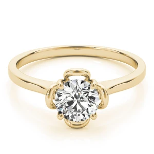 Leighton Lab-Created Diamond Yellow Gold Classic Solitaire Engagement Ring
