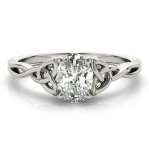 Molly Lab-Created Diamond 4 Prong Classic Solitaire Engagement Ring