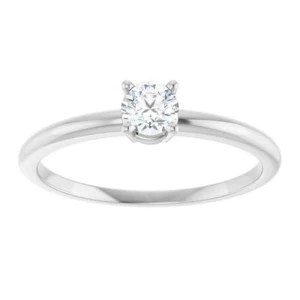 Marcy Lab-Created Diamond 4 Prong Classic Solitaire Engagement Ring