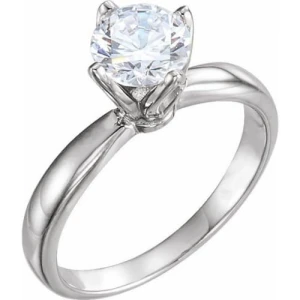 Maddy Natural Round cut 4 Prong  Solitaire Diamond Ring