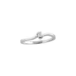 Malea Natural Platinum Tension Solitaire Diamond Ring