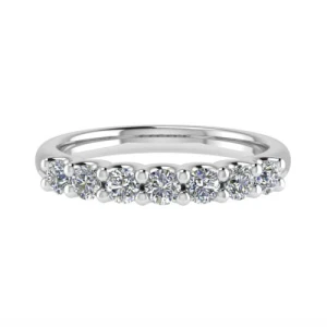 Diota 0.25 - 1.25 Carat Lab-Created Round cut 4 Prong  7 Stone Diamond Ring