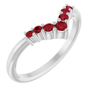 Zailey Lab Grown Ruby Platinum 