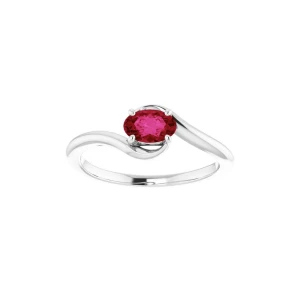 Ziah Lab Grown Ruby Yellow Gold 