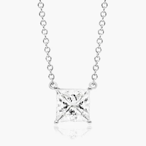 Toriana Lab-Created Diamond 4 Prong Necklace