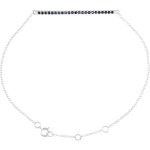 Tassie Blue Sapphire White Gold  Bracelet