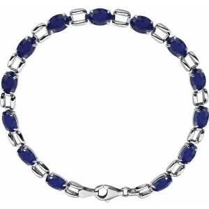 Talli Blue Sapphire Silver  Bracelet