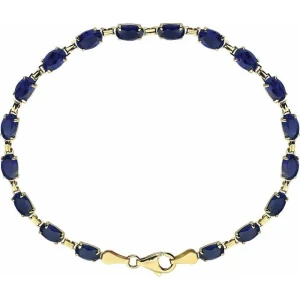 Tehreem Blue Sapphire Silver  Bracelet