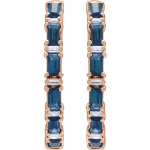 Tahnee Blue Sapphire Rose Gold 