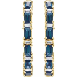Tahnee Blue Sapphire Yellow Gold 