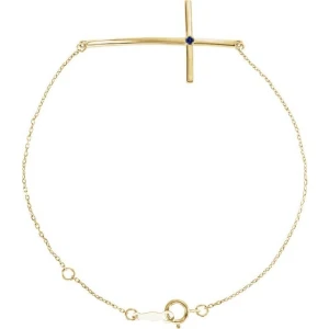 Trissa Blue Sapphire Yellow Gold  Bracelet