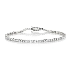 Pakshi 2.00 Carat Natural Round cut 4 Prong  Diamond Tennis